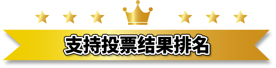 応援投票結果ランキング